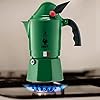Bialetti Moka Alpina 3 Tazze - Caffettiera Tradizionale Verde, Tema Alpini, Non Per Induzione - Foto 9