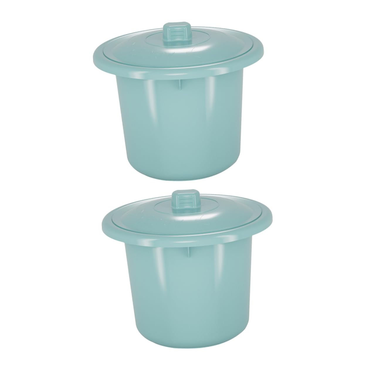 COOLHIYA 2pcs Kids Pee Pot Household Bed Pan Adult Spittoon Portable Urinal Plastic Covered Random Colors