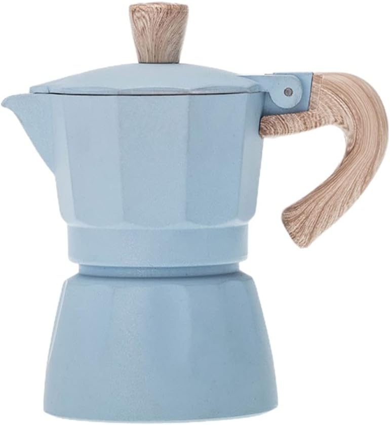 Portable Latte Mocha Home Coffee Maker Espresso Wooden Handle