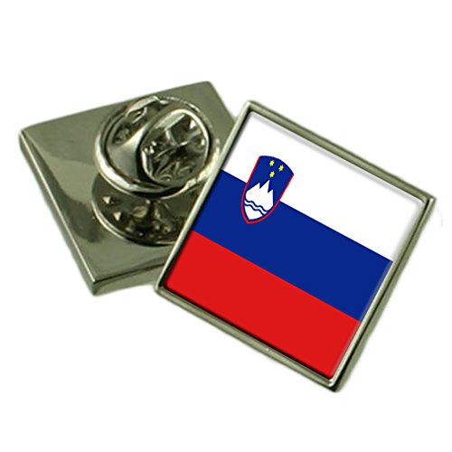 Insignia de solapa de Eslovenia: pin grabado con cuadro personalizado para trajes