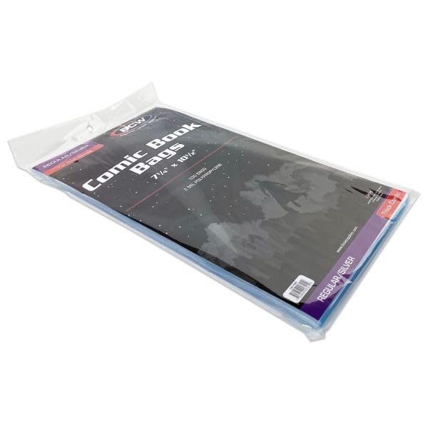 Sacs de bande dessinée transparents souples format Silver BCW