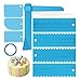 9 Piezas Peine para Decorar Tartas, con Herramienta Ajustable y Espátula de Goma de Silicona para Decoración de Pasteles, Raspador Más para Glaseado de Tartas Hornear de Pastel de Fudge Cocina, Azul