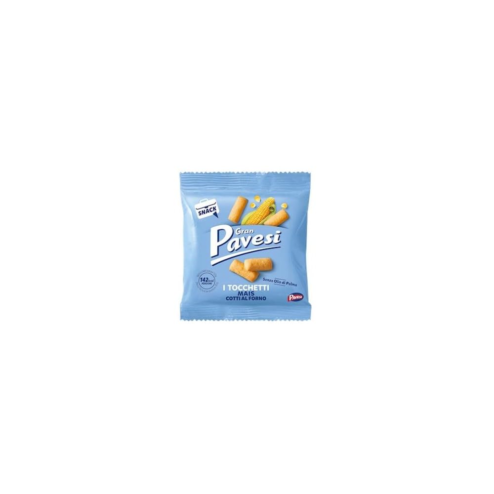 Italian Gourmet Gran Italian Gourmet Tocchetti di mais Snack, Maisstücke 6 | Croccanti bocconcini salati; knusprig und praktisch in Einzelbeuteln, Gesamtnettogewicht 1,024 kg + Kostenlos Polpa 400g