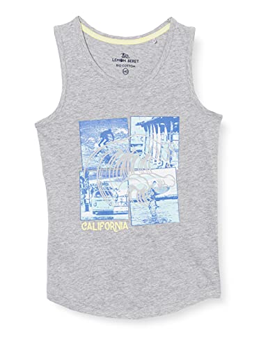 Lemon Beret Teen Boys Singlet Cami Shirt, Grey Melange, 12 Years Cover