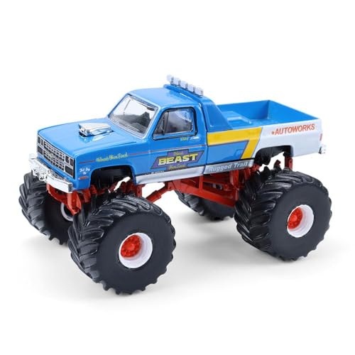 Camión Chevrolet C30 1:64 Modelo 1983 Azul miniatura 1