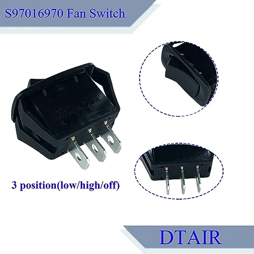 image for DTAIR S97016970 Range Hood Rocker Switch Kit Replacement for Broan 46M