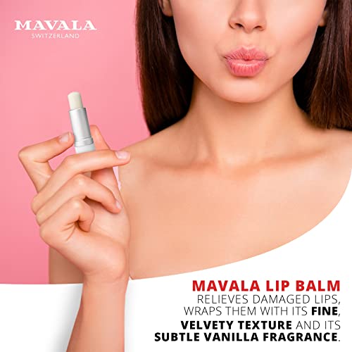 Mavala Lip Balm Protect And Relieve Damaged Lips | Aloe Vera | Shea Butter | Sooth Lips | Botanical Complex | Vanilla Fragrance | 0.15 Ounce #TOP2