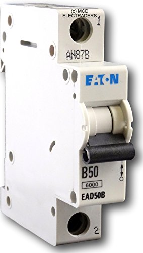 Image of Eaton EAD50B MCB Miniature Circuit Breaker Type B 50 Amp