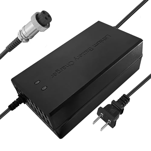 58.8V 4A Charger for Apollo 52V Phantom, Explore, Ghost, Pro/Yume Y10/ VSETT 9(NOT for 9+)/ Zero 8X 10 10X and More 50V to 52V 14s Lithium Li-ion Battery Gx16-3 Standard 3 Prong Plug