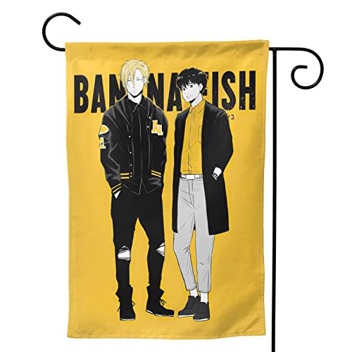 Anime Banana Fish Garden Flag Welcome Summer Vertical Double Sided Yard Flag Outdoor Decor Holiday Garden Flags For Outside Patio Porch Lawn 28"X40" #TOP1