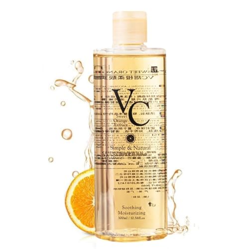 Toner VC 300ml, VC Toner Intensivo Illuminante, Lozione Idratante A Compensazione Bagnata, Toners Per La Pelle Viso Coreano, Con Profonda Idratazione, Formula Delicata E Non Irritante, Idratante Viso
