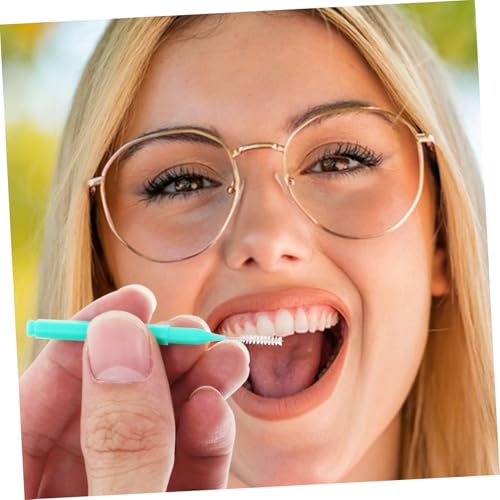 PRETYZOOM 100 Stück Picks Für Zwischenraum Delle Interdental Für Zähne B Oral Erwachsene Mund Reinigung Zahnstocher Für Pp Green – Bild 7