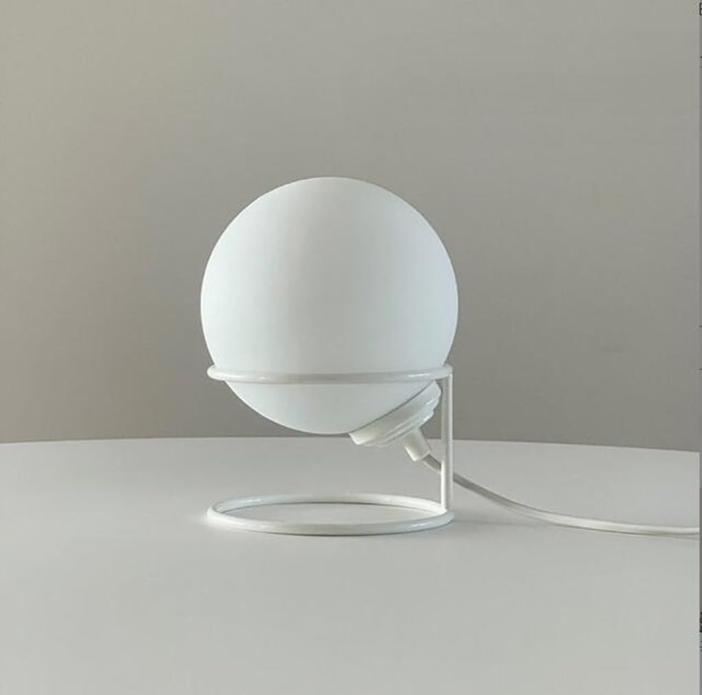 Moderno Bola de cristal Lámpara de mesa Diseño creativo Nórdico Dormitorio Lámpara de mesilla Decorativo Salón Estudio Hotel E27 15 * 23cm
