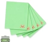 UESWILL Microfiber Cleaning Cloths for Glasses, Sunglasses, Camera Lens, Phone Laptop Tablet Electronics & Screens, Other Delicate Surfaces 6.7 x 5.7 inches 5-Pack