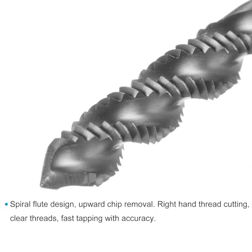 QUARKZMAN Metrisch Gewindeschneider 12-28 UNF Gewindebohrer HSS(6542) Hochwertiger Maschinengewindebohrer - 1 Stück