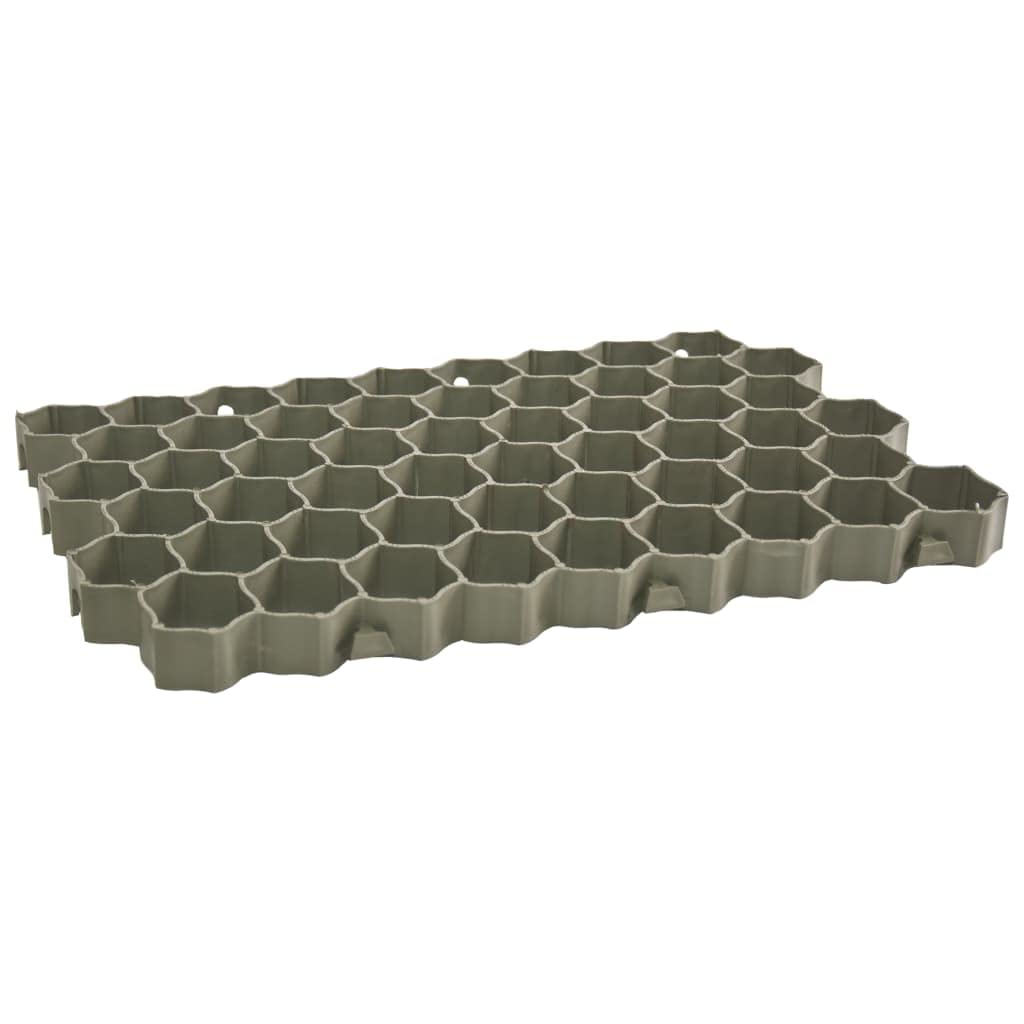 Rasenwaben 16 STK. Grün 60x40x3 cm Kunststoff Bodengitter Rasengitter für Garten Einfahrt Gehweg