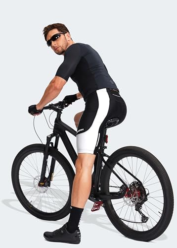 Bikewa Calções de Bicicleta Masculinos 3D Acolchoados Ciclismo Estrada Ciclismo Montanha Ciclismo Bi