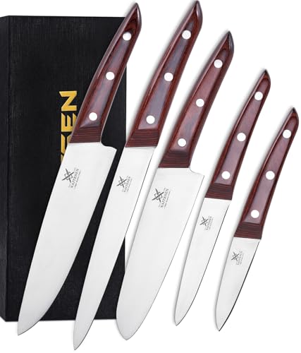 Naitesen 5PCS High Carbon Knife Set