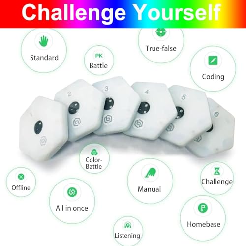 Kit de Treinamento de Luzes de Agilidade Esportiva,Luz De Treinamento De ReaçãO-6 Cores De Luz, Ajus