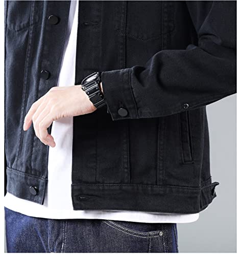 Image of Idopy Men`s Casual Cowboy Rugged Jean Denim Biker Trucker Jacket