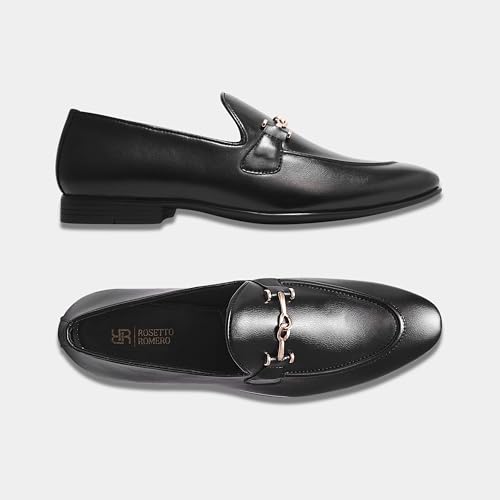 Image of Rosetto Romero Command Classic Dress Penny Loafers For Men