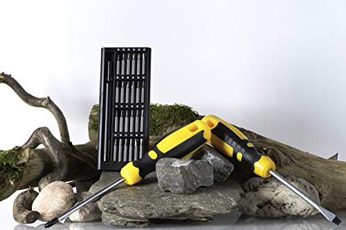 Schraubenzieher Reparatur-Set für Feinmechaniker - 27 Teile, die wichtigsten Aufsetzer aller Zeiten - Für Uhren, Handy, Tablets etc.