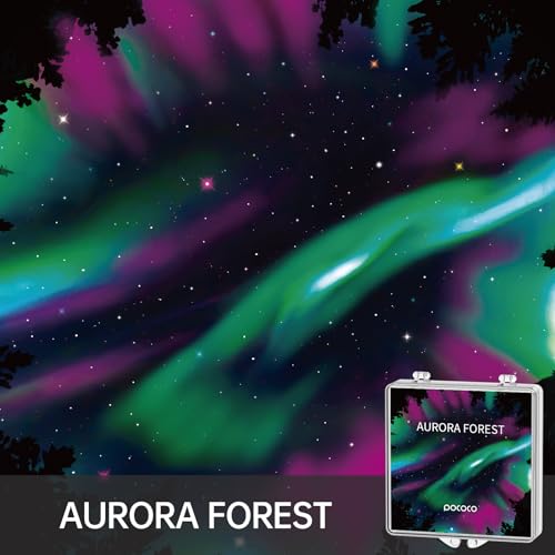 Image of Realistic Discs Aurora and Deep Sea - Discs for POCOCO Galaxy Lite Star Projector Home Planetarium, 5k Ultra HD, 6 Pieces (Aurora and Deep Sea - 6 Discs without Projector)