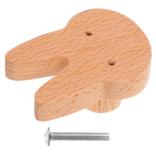 iplusmile ウサギ型キャビネットノブ 収納家具用堅牢なブナ材取っ手 引き出しやワードローブに適応 キッズルームやキッチンに万能設計