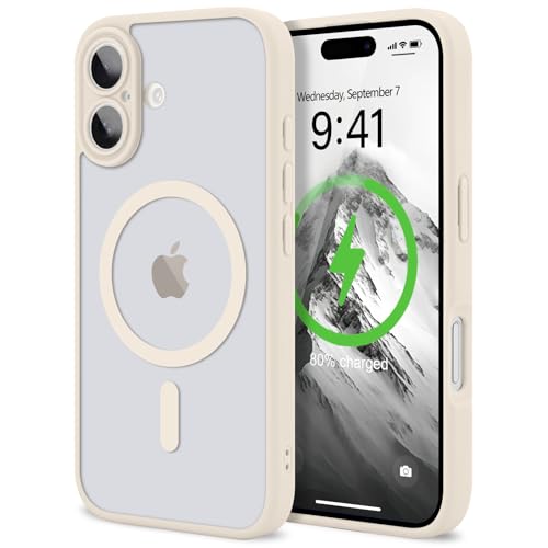 LAPOPNUT iPhone 17 p P[X MagSafeΉ CX[dΉ  ϏՌ ~ }OZ[tΉ hw  X}zP[X }Olbg y ^ Xgbvz[t ی Ռz Jo[ (zCg)