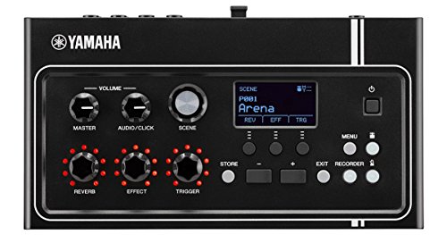Image of Yamaha EAD10 Electronic-Acoustic Drum Module with Stereo Microphone and Trigger (Black) and Yamaha DT-50K Metal Body Acoustic Bass Drum Trigger (Chrome)