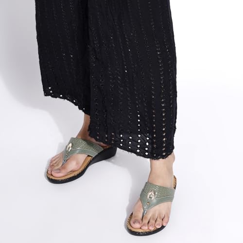 Image of TRASE Women's Flip-Flops & Slippers | Doctor Ortho Comfortable Chappal for Women & Girls | Light weight, Soft Footbed, Comfortable & Stylish | Diabetic & Orthopedic Footwear, Good for Knee & Foot Pain