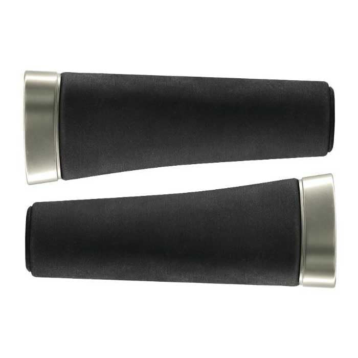 Poignées en gel Selle Royal Nivo taille L anti-vibrations noir et argent