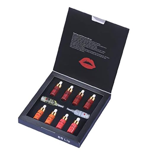 BB Lips Serum Kit, Lip Gloss, BB Cream Pigment Set för läppfärgning Fuktig klassisk ljus färg