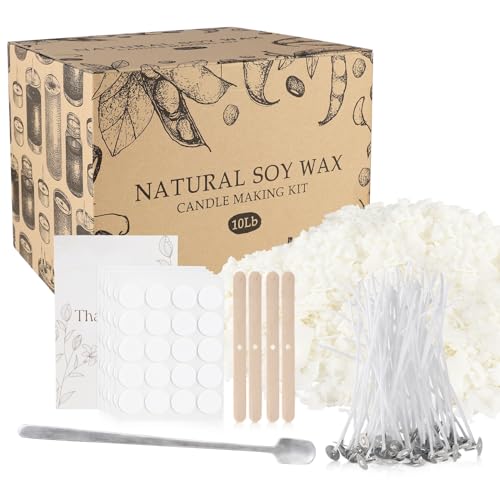 Pliadvbu GH78 Candle Making Kits-Nature Soy Wax cover