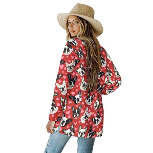 Image of Cardigan for Women Long Sweater Open Front Sweaters Fashion Lightweight Cardigans with Pockets