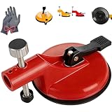 Adjustable Height Setter - Professional Countertop Leveling Tool Floor Gap Fixer Tool, Adjustable Height Setter Floors, Countertop Alignment Clamps Suction for Tiles/Stones/Glass/Metal (Red)