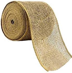 Celebrate IT- 4" Burlap Wired Ribbon x 21 ft (Brown)