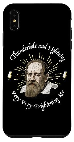 Funny Galileo Thunderbolt Lightning Very Frishening Me Meme X}zP[X iPhone XS Max p