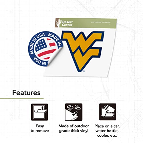 Pegatina WVU vinilo calcomanía para decorar tu botella y scrapbook 5