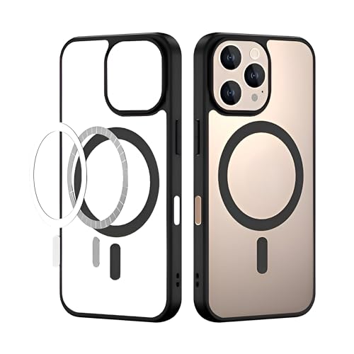 Image of Compatible with iPhone 16 Pro Case [6.3 Inch] with Black Border | Compatible with Mag-Safe Clear Cover | Anti-Yellowing | Slim Fit & Enhanced Protection