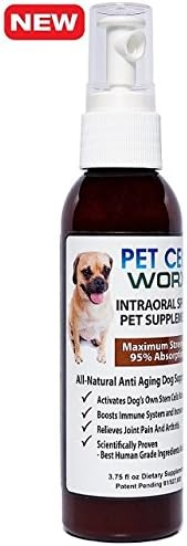 Miniatura 2 de Pet Cell Worx Spray nutricional de acción rápida para perros con glucosamina, calostro y resveratrol para una curación rápida y beneficios