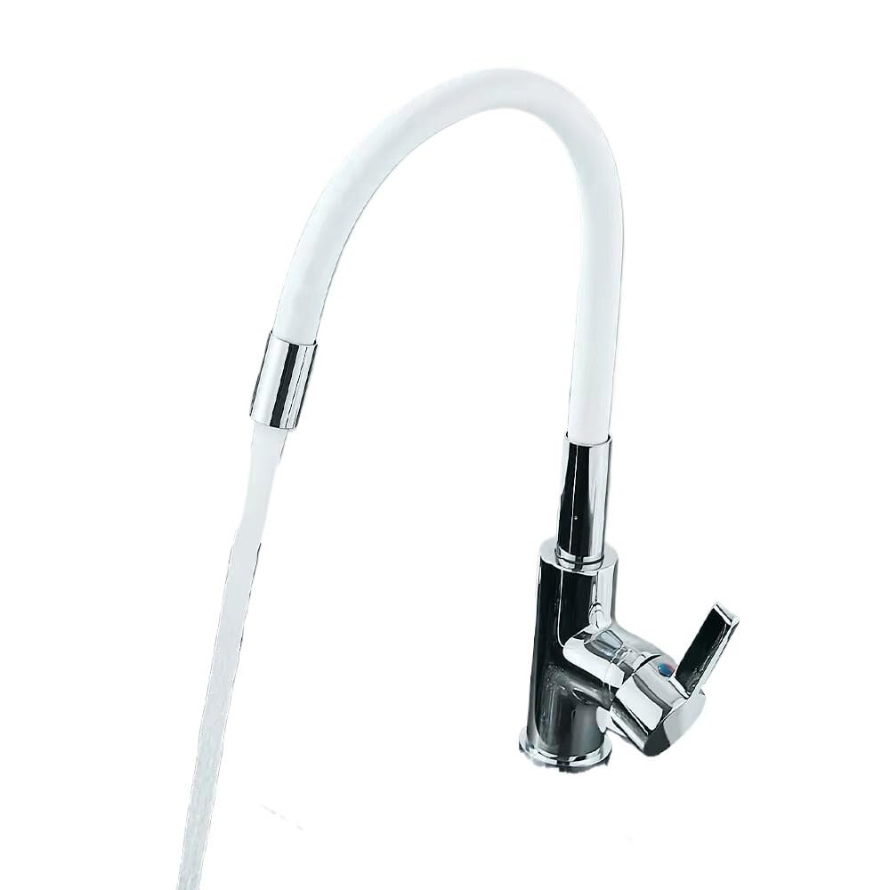 Grifo de fregadero de cocina mezclador de agua fría y caliente con rotación de 360