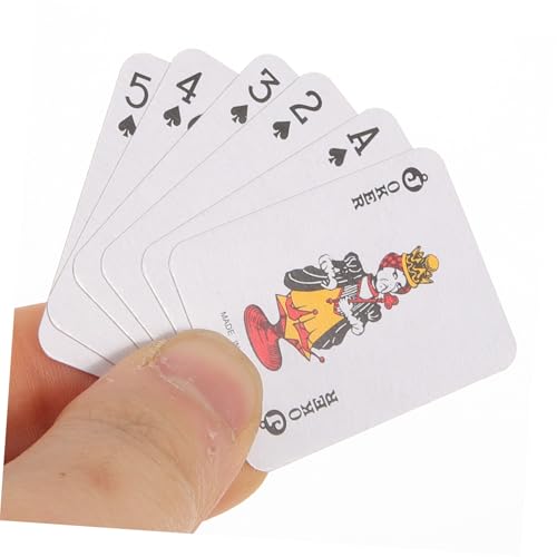 Veemoon 10 Sätze Mini Pokerkarten Kleine Spielkarten aus Robustem Material für Erwachsene für Reisen Sammeln und Familienspiele – Bild 7