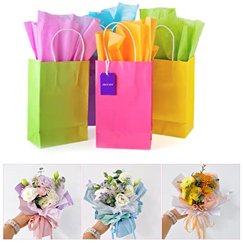 Tissue Paper 360 Sheets In 36 Colors, Jroyjoy Bulk Gift Wrapping Tissue Paper, Decorative Art Rainbow Tissue Paper For Gift Bags 12" X 8.4" / A4 Size Art Craft Floral Birthday Party Festival Pom Pom #TOP5