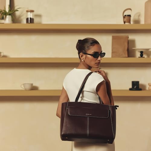 Image of Miraggio Milenna 14 Inch Laptop Tote Bag With Padded Laptop Compartment | Office Tote Bag For Women | Big Totes For Work & Travel With Functional Pockets