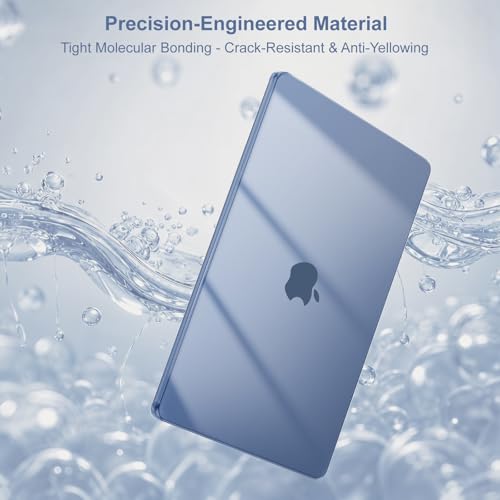 Image of Saco MacBook Neo 13 Inch Case & Keyboard Cover Compatible with 2026 MacBook Neo A3404 (A18 Pro Chip) - Official Indigo Clear Hard Shell Laptop Case, Slim 1:1 Precision Fit, Scratch Resistant