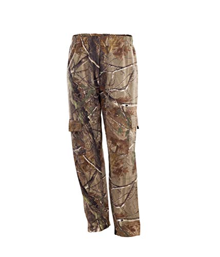 – Men's Fleece Cargo Pants with Cellphone Pocket in Licensed Realtree Camo Print