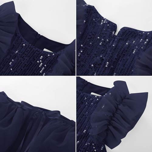 Image of GRACE KARIN Girls Dresses Sequin Party Formal Pageant Dress Tween Girl Birthday Tulle Prom Princess Maxi Dress Size 5-14