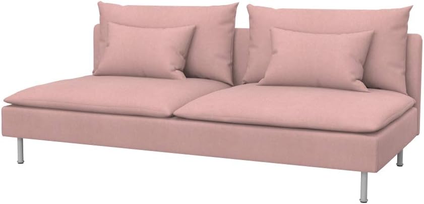 Soferia Replacement Compatible Cover for Söderhamn 3-Seat Section, Fabric Naturel Navy Blue