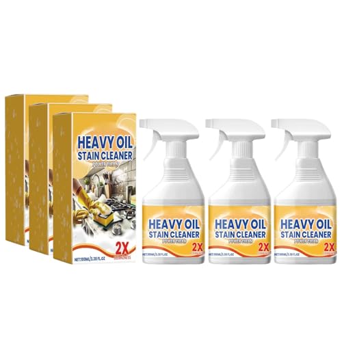 Kitchen Heavy Oil Cleaner,Powerful Oil Enemy Foaming Cleaner,All Purpose Cleaning Agent, Multifunctional Kitchen Foam Stubborn Stains Remover,Pots And Pan Grease (3)